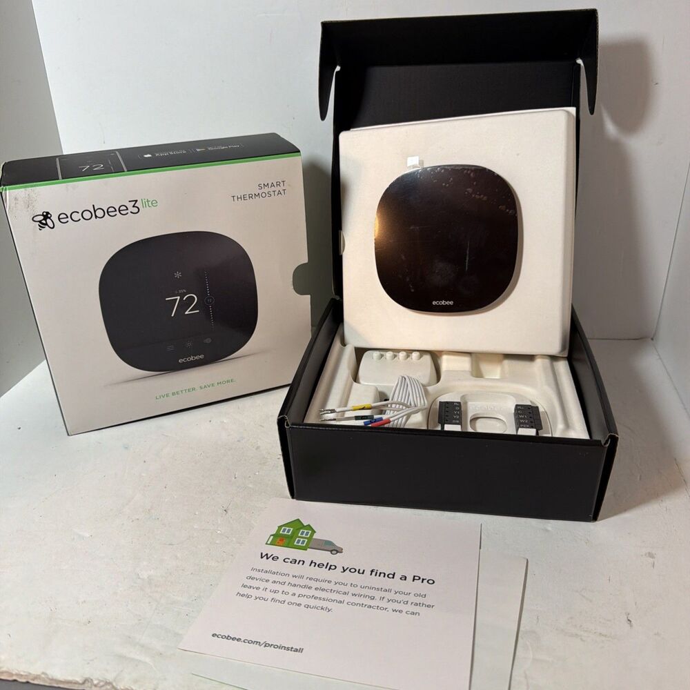 ecobee3 lite Smart Thermostat - Black (EB-STATE3LT-02) Tested